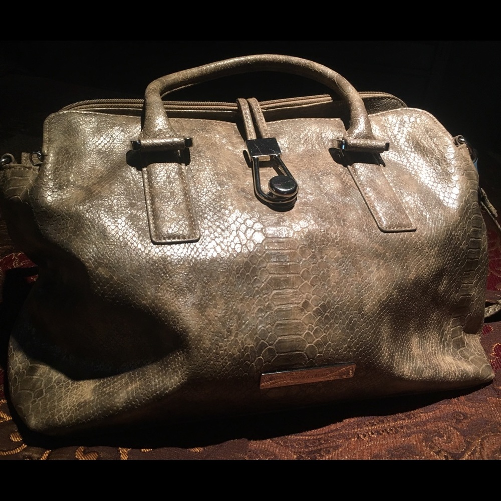 Ivanka Trump snakeskin satchel/crossbody bag EUC